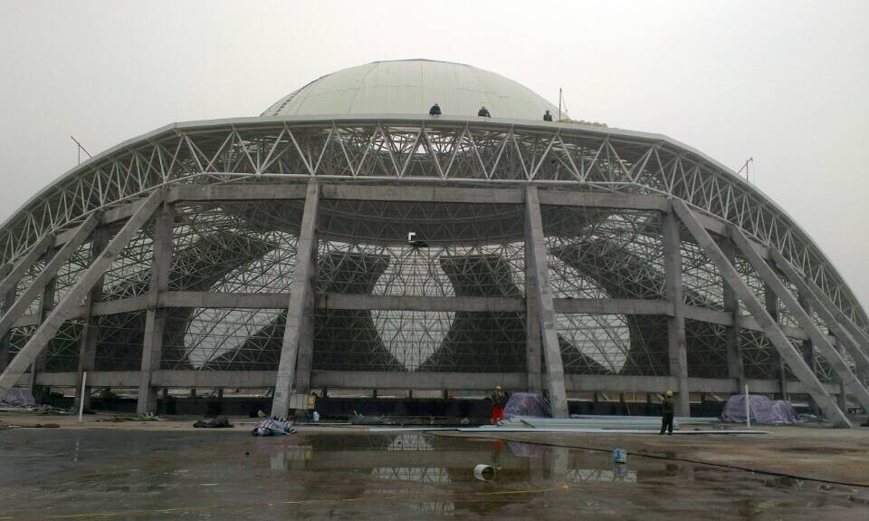 静安温泉馆网架工程